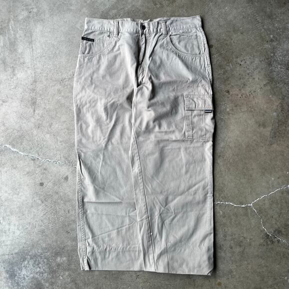 Vintage Makaveli Pants Mens 38x34 Khaki Cargo Workwear Hip Hop USA Y2K 00s Skate - Picture 2 of 8